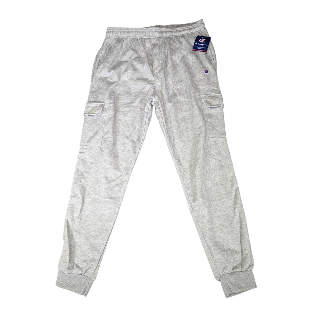 Champion Mens Cargo Jogger Sweatpants Heather Gray 2XL P441470 NEW